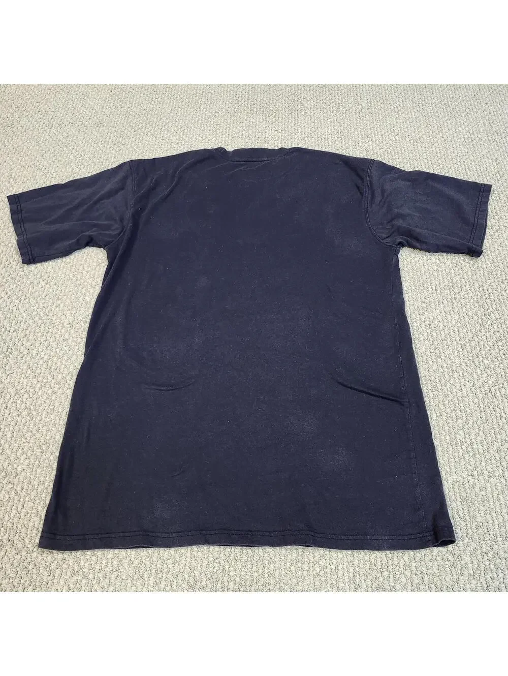 Champion Blue Short Sleeve T-Shirt with Color Block Logo Men's Size Large Tall - Picture 5 of 6